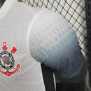Camisa Corinthians Home 24/25 - Jogador Masculina - Branco e Preto